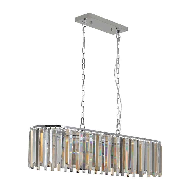 Streamdale Modern Oval Crystal Ceiling Chandelier Luxury Home Decor Light Fixture