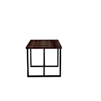 Streamdale 55" Rustic Industrial Mdf Walnut Dining Table