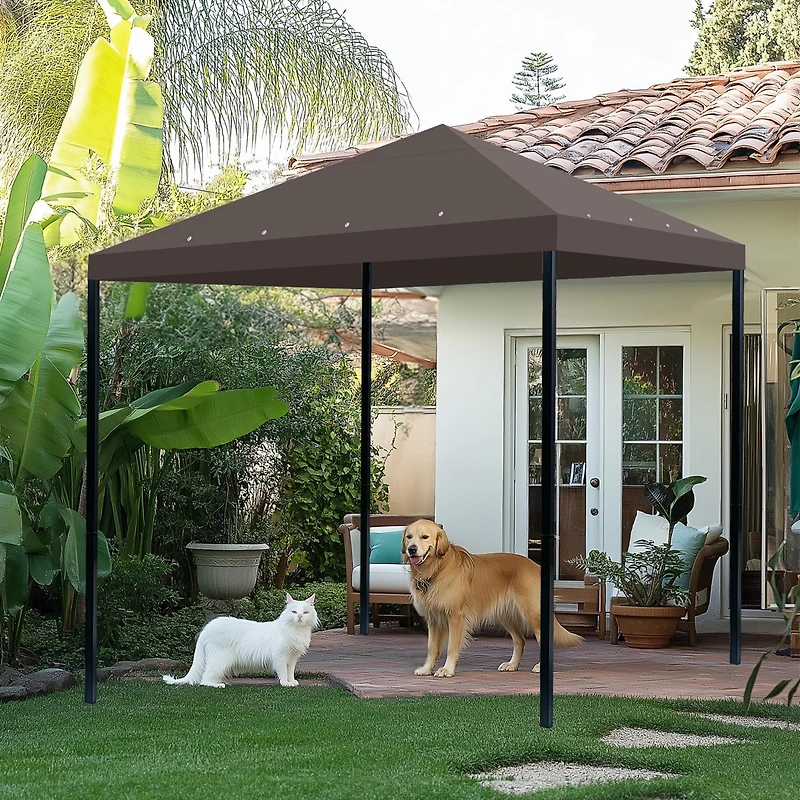 Yescom 117"x117" Gazebo Top Replacement for Smaller 10x10Ft 1-Tier Outdoor Patio Canopy Cover Party Yard Garden Coffee