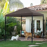 Yescom 117"x117" Gazebo Top Replacement for Smaller 10x10Ft 1-Tier Outdoor Patio Canopy Cover Party Yard Garden Coffee
