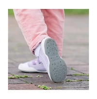Komuello Infant Girl Breathable Washable Non-Slip Sock Shoes Walker - Violet