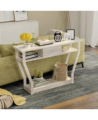 Slickblue Modern Sofa Accent Table with Drawer