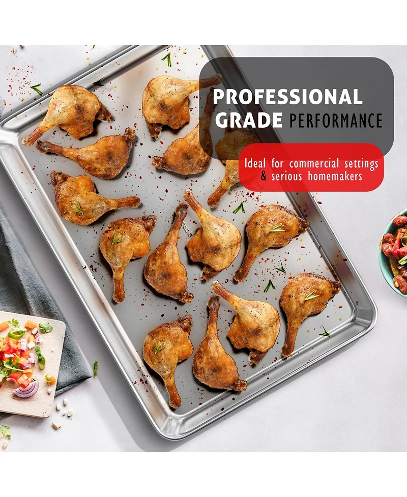 Non-stick Aluminum Baking Sheet - Large 21” x 15