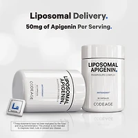 Codeage Liposomal Apigenin Supplement, 3-Month Supply, Daily Flavonoid Chamomile Extract, Liposomal Phospholipid Complex, Non-gmo Sunflower Oil, Phosp