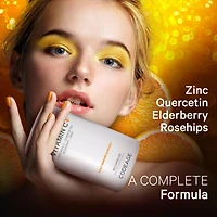 Codeage Liposomal Vitamin C 1500mg with Zinc, Elderberry, Citrus Bioflavonoids Grapefruit, Lemon, Orange Powder, Quercetin & Rose Hips Fruit Supplemen