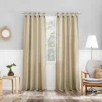 Hathaway Twist Tab Semi-Sheer Top Curtain Panel