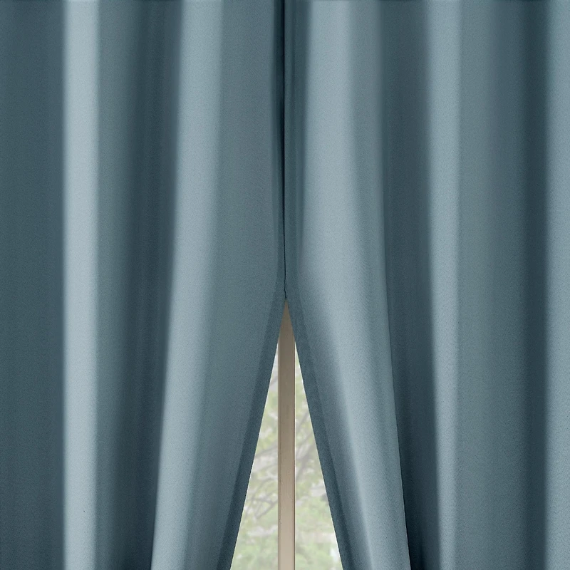 Brandon Magnetic Closure Room Darkening Grommet Curtain Panel Pair