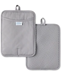 Town & Country Living Basics Silicone Basketweave Pot Holders, Set of 2