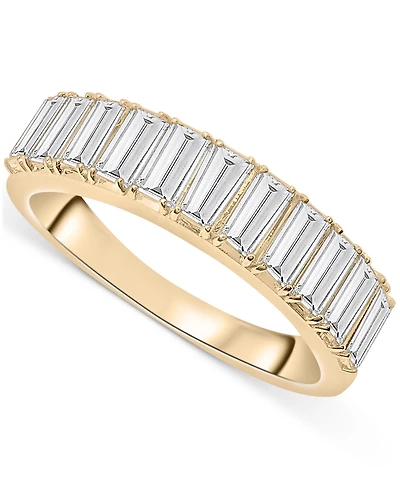 Audrey by Aurate Nano Emerald Color Baguette Ring (1 ct. t.w.) Gold Vermeil (Also White Sapphire Color, Ruby & Blue Sapphi