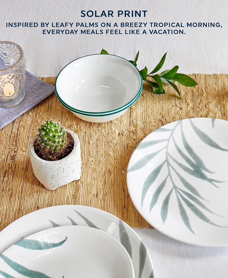 Corelle Solar Print 12 Pc. Dinnerware Set, Service for 4