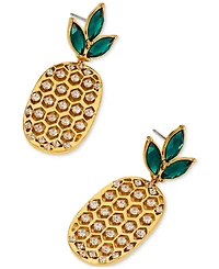 Ajoa by Nadri 18k Gold-Plated Cubic Zirconia Pineapple Drop Earrings