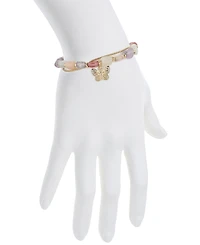 Unwritten Cubic Zirconia Multi Pink Stone Butterfly Bolo Bracelet