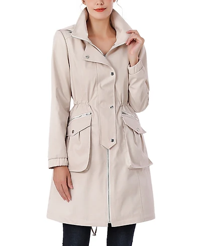 kimi + kai Women's Bella Water Resistant Hooded Anorak Coat