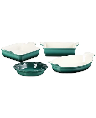 Le Creuset Stoneware 4-Pc. Heritage Bakeware Essentials Set