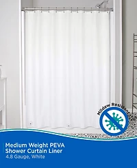 Kenney Medium Weight Peva Shower Curtain Liner
