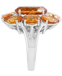 Effy Multi-Gemstone Cluster Statement Ring (16-3/4 ct. t.w.) Sterling Silver