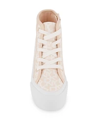 Dkny Little and Big Girls Katie Tall Platform High Top Sneaker