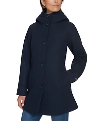 Tommy Hilfiger Women's Hooded Button-Front Coat, Created for Macy's