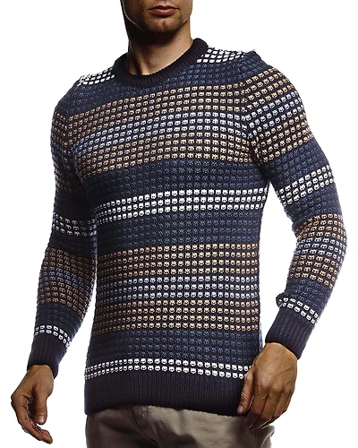 Leif Nelson Men's Stylish Sweater Longsleeve Pullover Sweatshirt Hoodie For Men Slim Fit