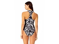 Coppersuit Women's Zip Front One Piece Swimsuit