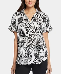 Nydj's Short Sleeve Becky Blouse Top
