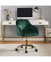 Velvet Home Office Desk Chair Height Adjustable