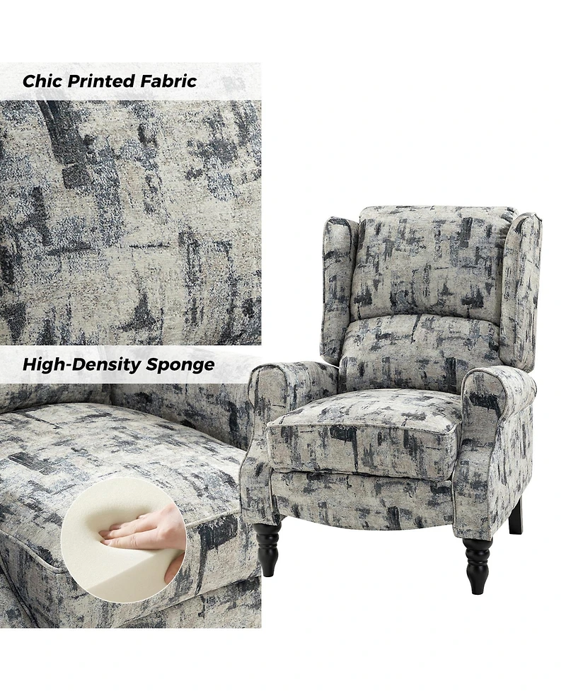 Asikli Manual Recliner with Wingback Design