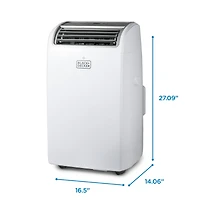 Black+Decker Portable Air Conditioner with Heat, 10,200 Btu Sacc/Cec (14,000 Btu Ashrae 128) for Rooms Up To 700 Sq. Ft.