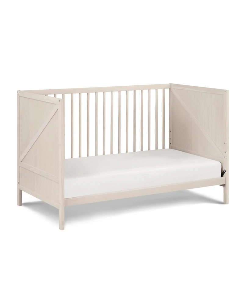 Suite Bebe Pixie Zen 3-in-1 Convertible Crib in Washed Natural