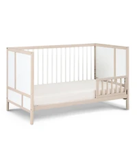 Suite Bebe Pixie Finn 3-in-1 Convertible Crib in Washed Natural/White