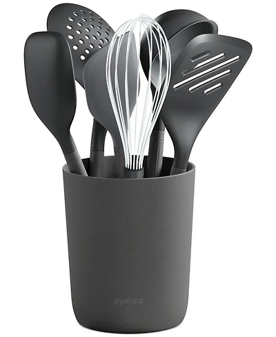 Zyliss Silicone & Nylon 7-Pc. Utensil & Storage Crock Set