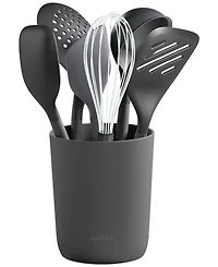 Zyliss Silicone & Nylon 7-Pc. Utensil & Storage Crock Set
