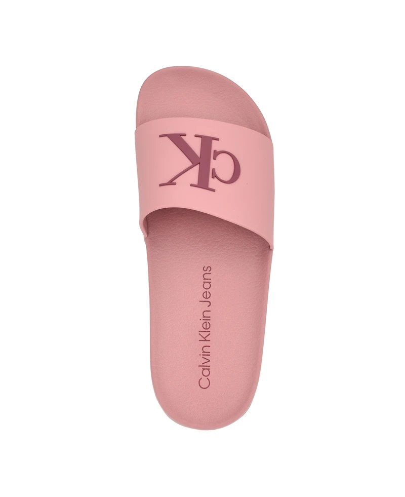 Calvin Klein Women's Arin Logo Beach Slide Sandals