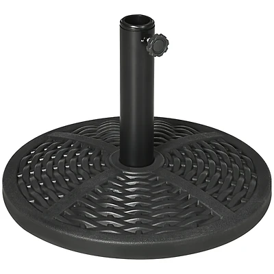 Outsunny 21 lbs. Market Umbrella Base Holder 18" Round Parasol Sd,