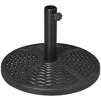 Outsunny 21 lbs. Market Umbrella Base Holder 18" Round Parasol Sd,