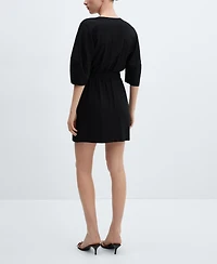 Mango Women's Bow Wrap Dress