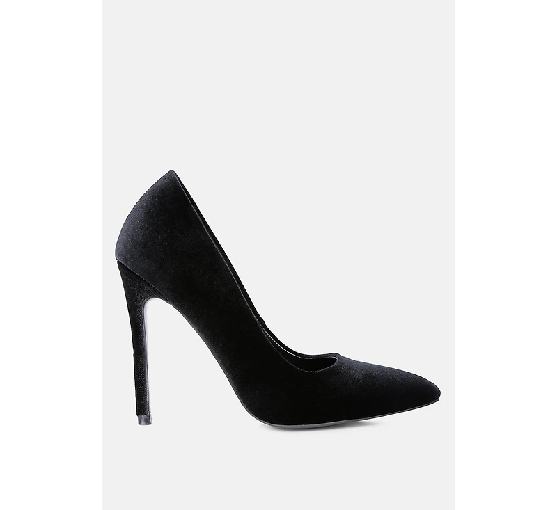 Janessa Velvet Stiletto Heel Pumps Women