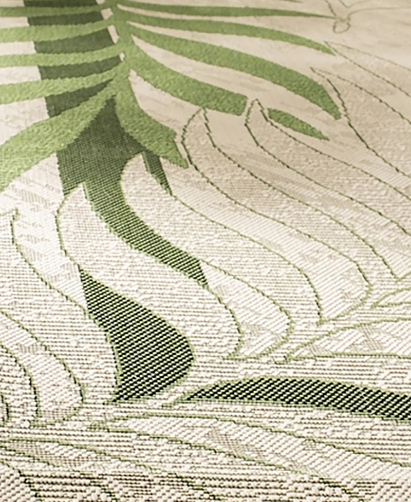 Safavieh Courtyard CY7836 Cream and Green 5'3" x 7'7" Outdoor Area Rug