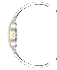 Anne Klein Women's Quartz Two-Tone Alloy Open Bangle Watch, 29mm
