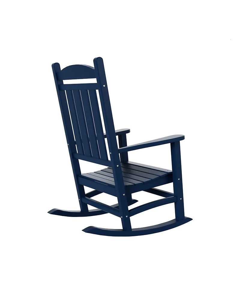 All-Weather Outdoor Patio Poly Classic Porch Rocking Chair