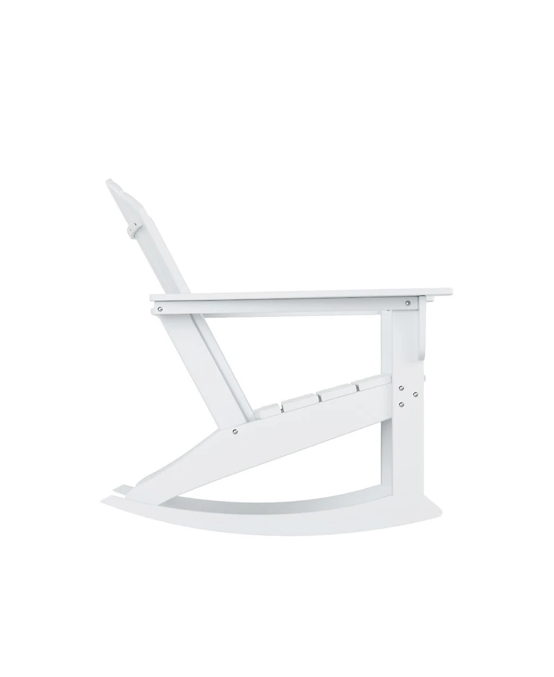 Outdoor Patio Poly Adirondack Rocking Chair Rocker