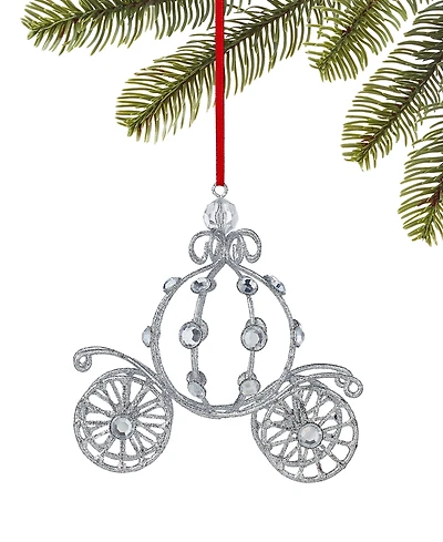 Holiday Lane Jeweled Classics Glittered Pumpkin Carriage Ornament, Exclusively at Macy's