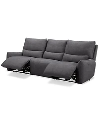 Olper 3-Pc. Fabric Zero Wall Sofa with 2 Power Recliners Chairs, Created for Macy's