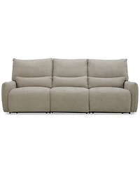 Olper 3-Pc. Fabric Zero Wall Sectional Power Motion Sofa, Created for Macy's