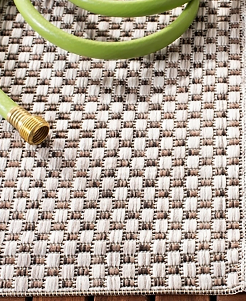 Safavieh Courtyard CY8521 Beige and Brown 8' x 11' Sisal Weave Outdoor Area Rug