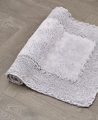Laura Ashley Ruffled Cotton Bath Rug, 20" x 34"