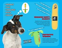 Tuffy Funny Food Banana, 2-Pack Dog Toys