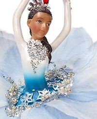 Holiday Lane Ballet Dancing African American Ballerina in Blue Ornament, Exclusively at Macy's