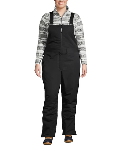 Lands' End Plus Expedition Waterproof Insulated Snow Bibs