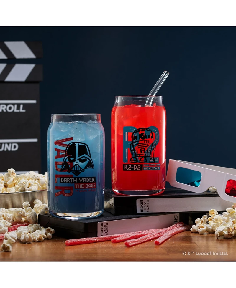 JoyJolt Star Wars Now Playing Tumbler Glasses, Set of 4